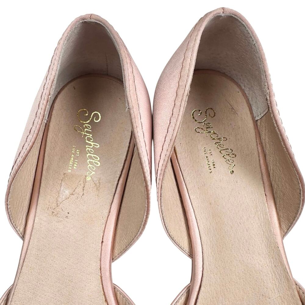 Seychelles | Women | Sheila d’Orsay Blush Pink Romantic Satin Bow Flats | Size 8 - Picture 8 of 16
